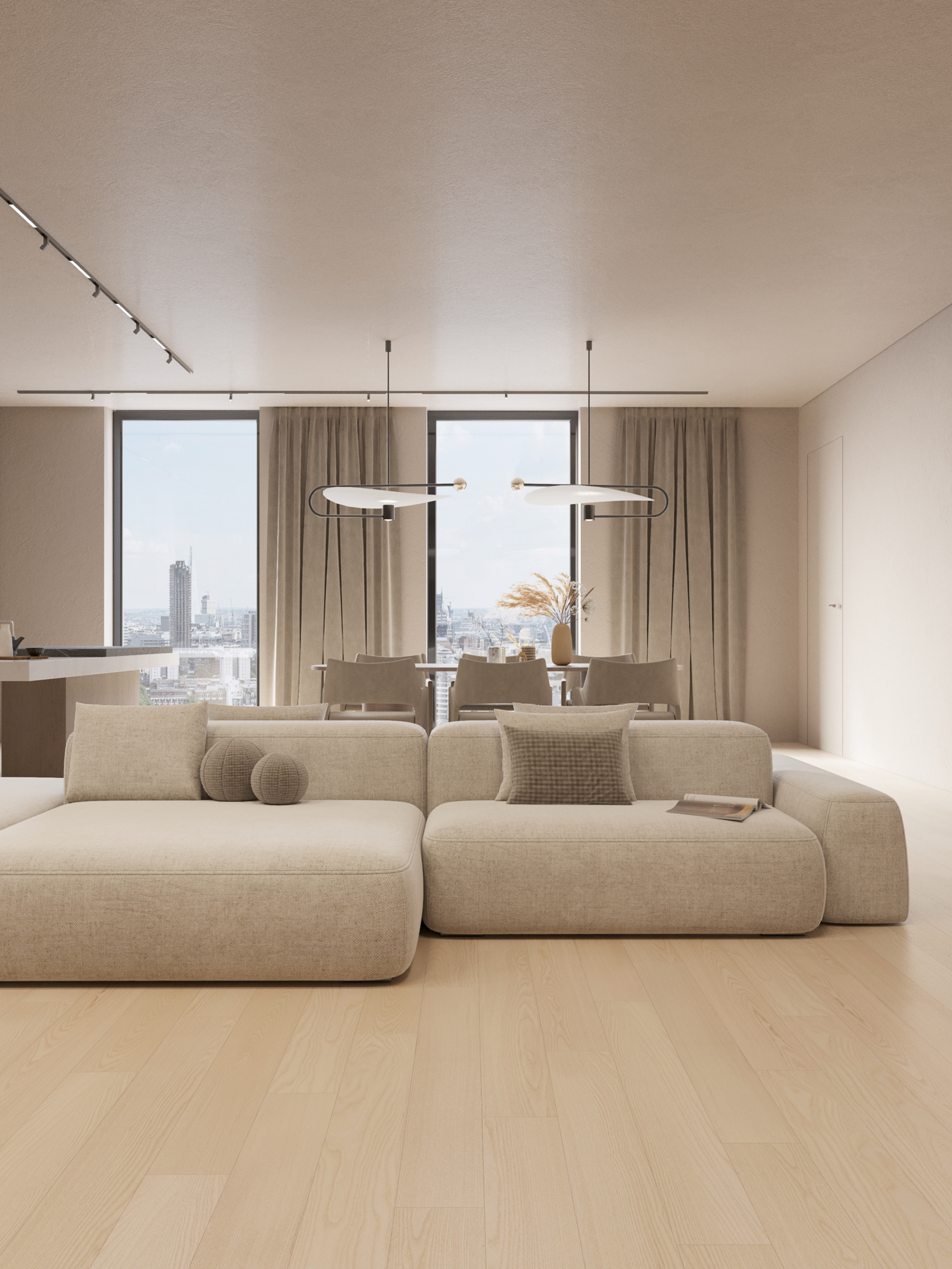 Living room + Kitchen