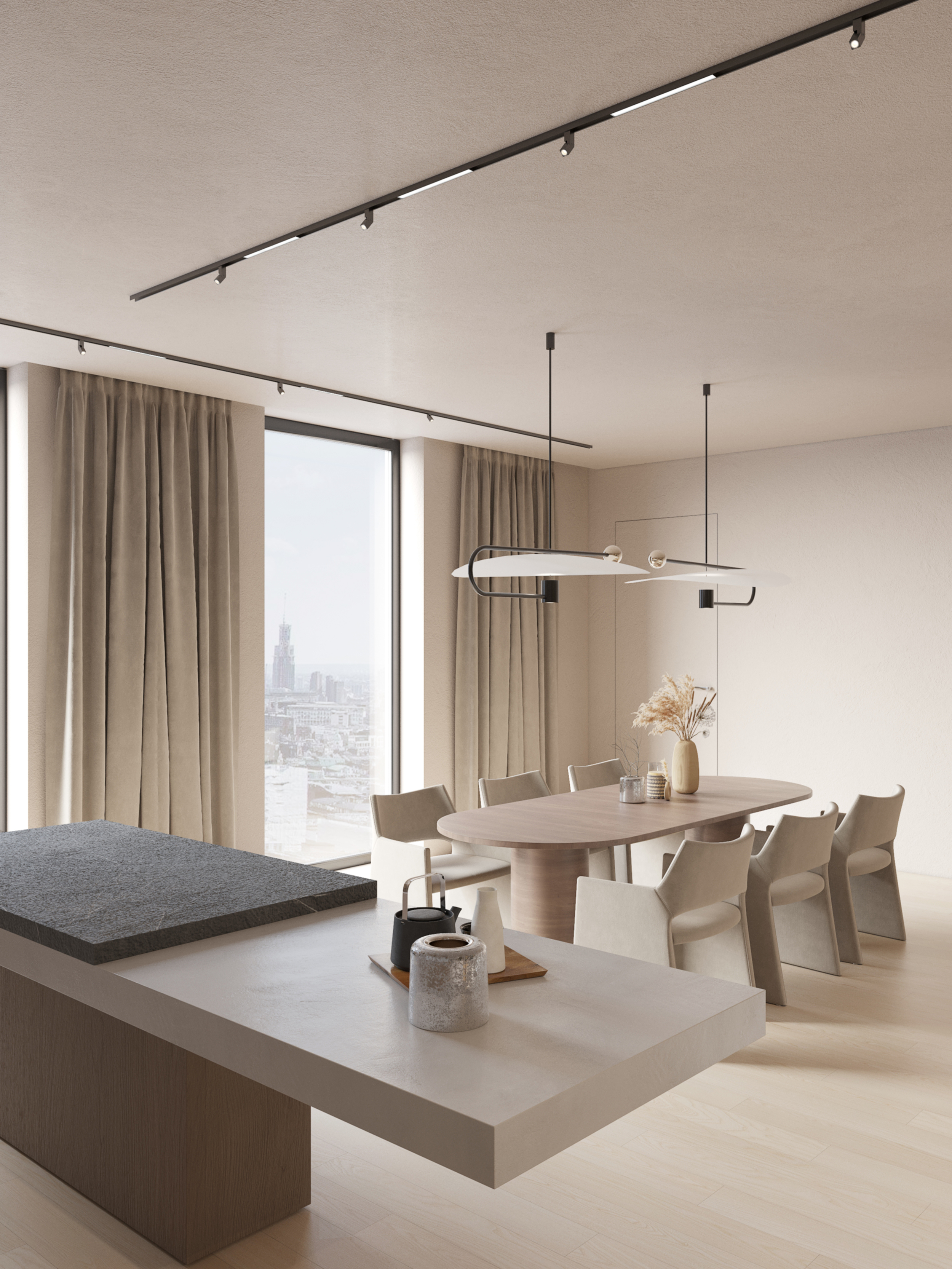 Living room + Kitchen