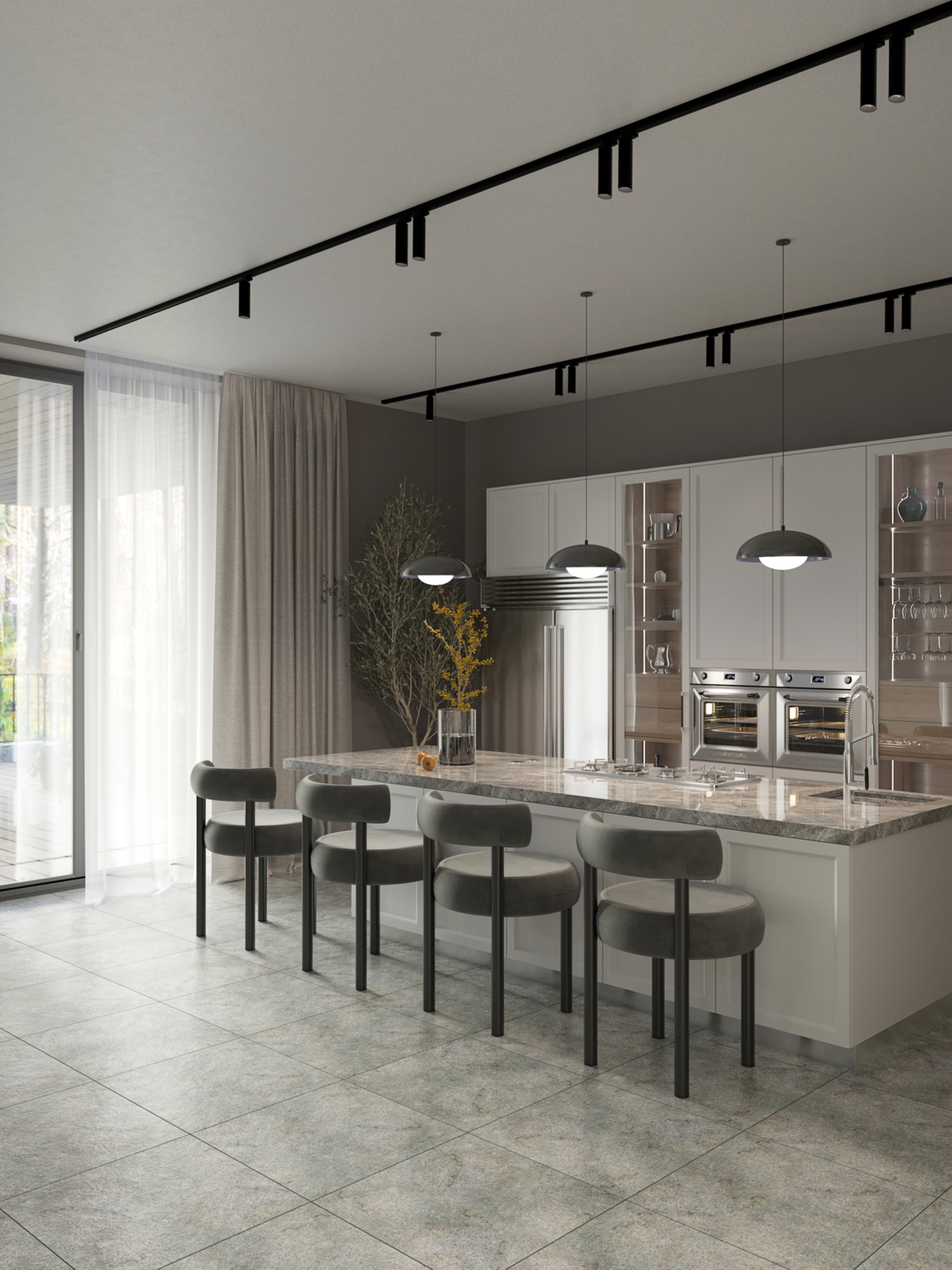 Living Room + Kitchen