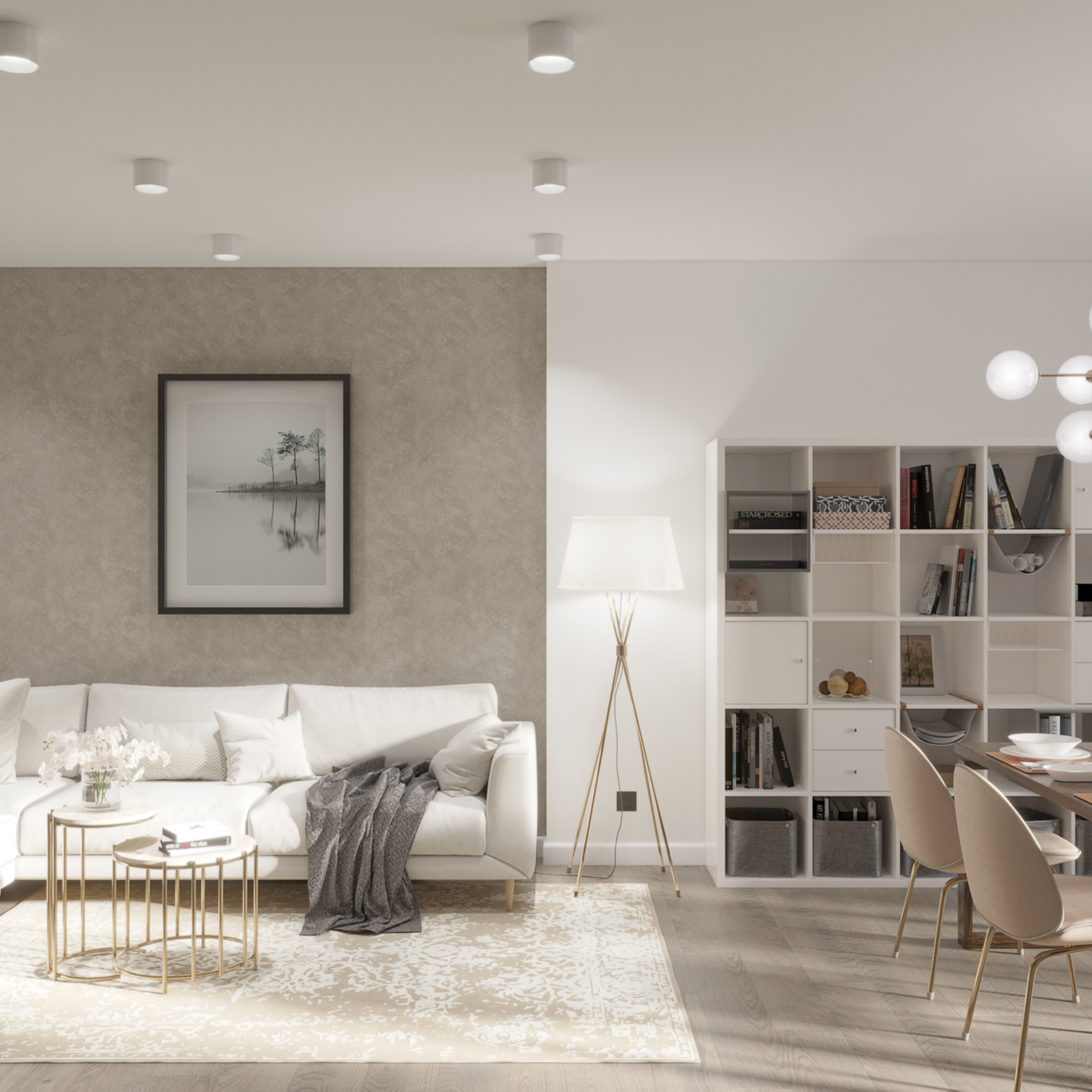 Living room + Kitchen