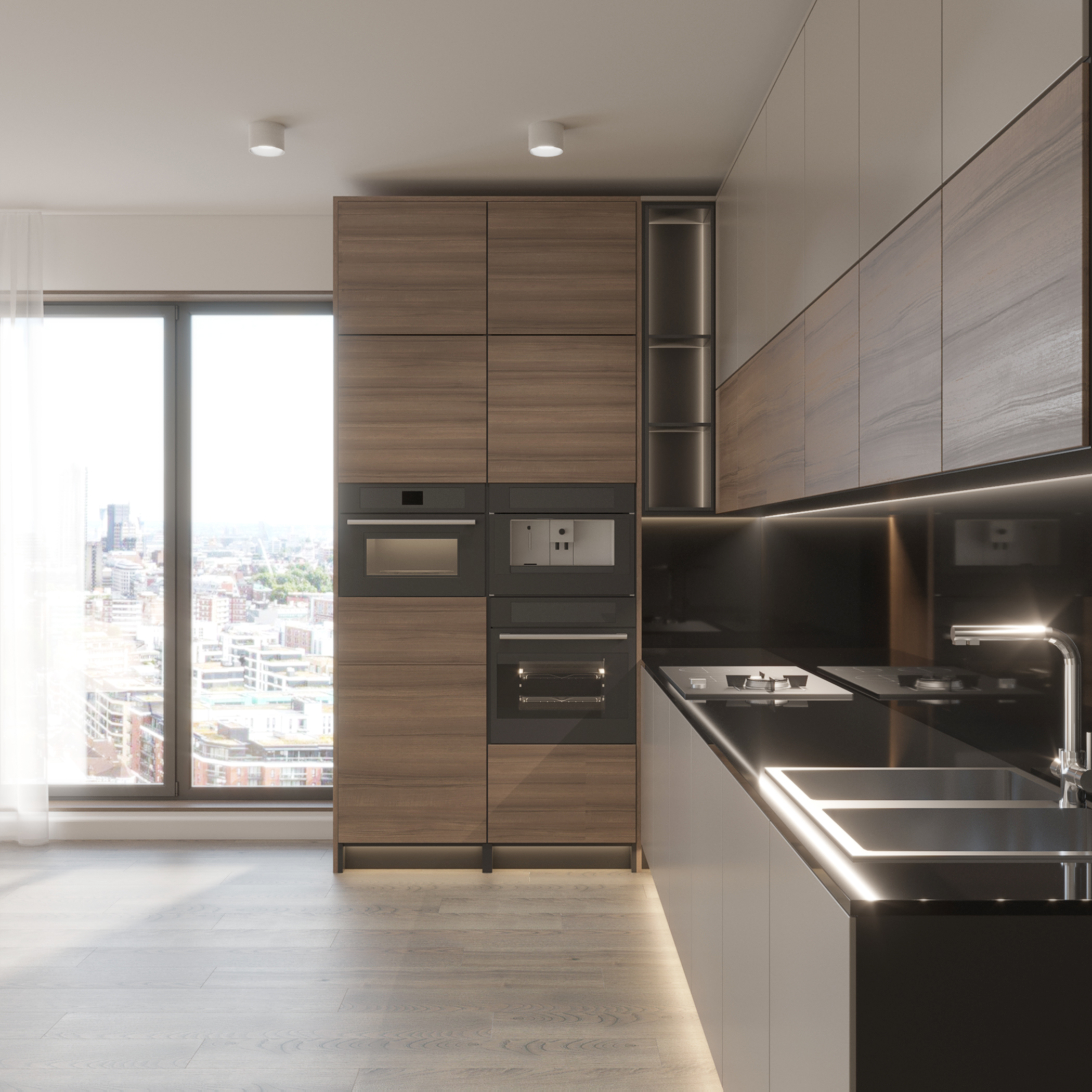 Living room + Kitchen